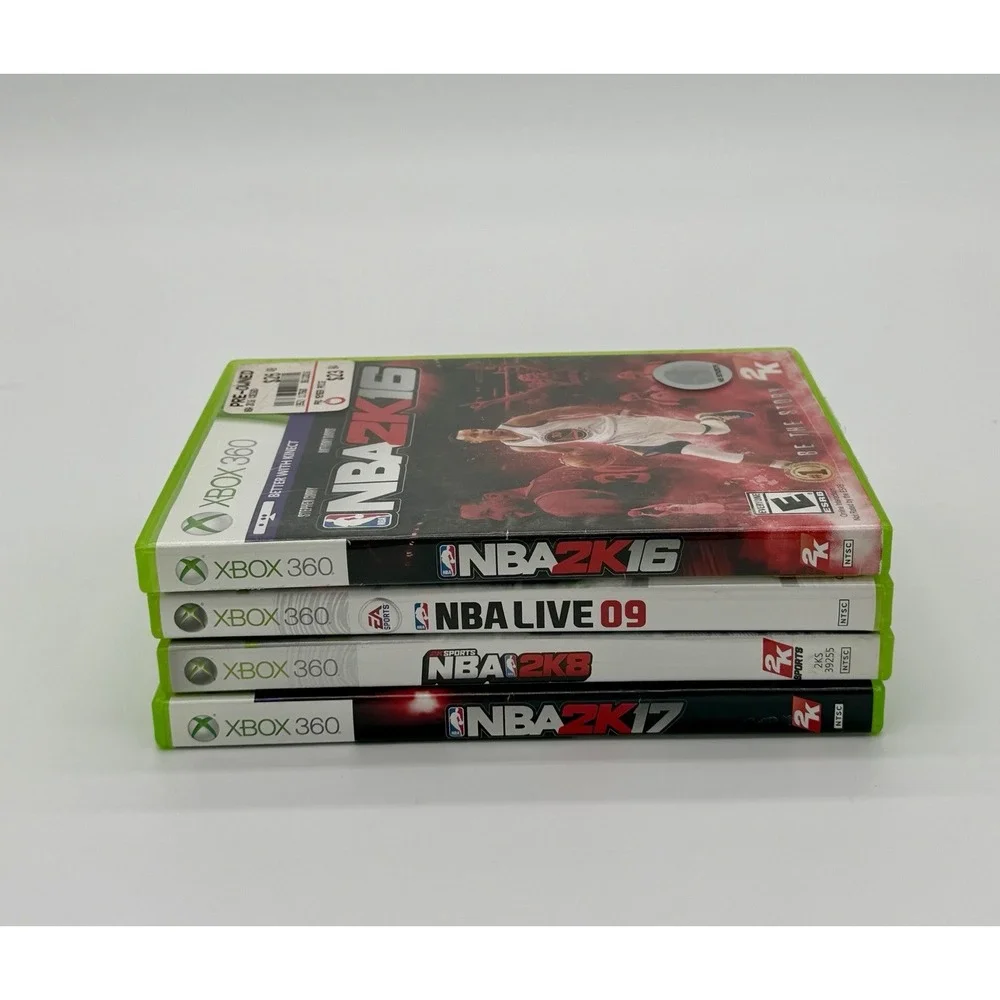 Xbox 360 NBA 2K Basketball Lot 2K8 2K9 2k16 2k17 Complete Tested